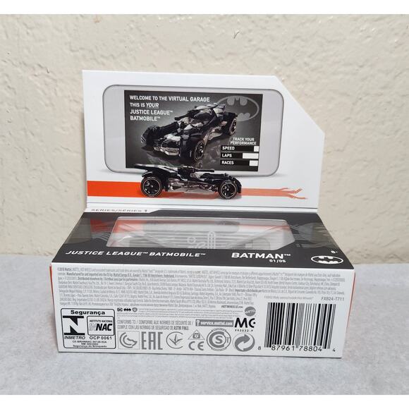 Hot Wheels ID Justice League Batmobile & Twin Mill (Mattel, 2018) New Sealed - Picture 2 of 9